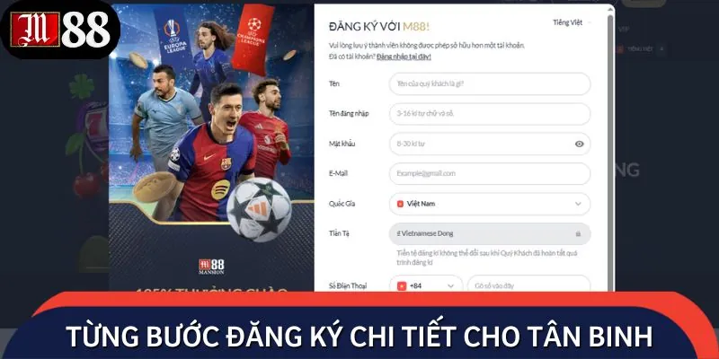 Quy trình thao tác đăng ký siêu nhanh dành cho tân thủ